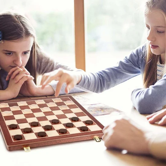 Новая деревянная игра в шахматы, коробка для бутылки вина, коробка для хранения вина с аксессуарами, подарочный набор для игры в шахматы